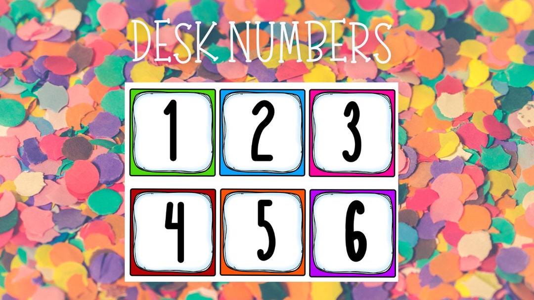 DESK NUMBERS - Print, Cut, Go! - Etsy