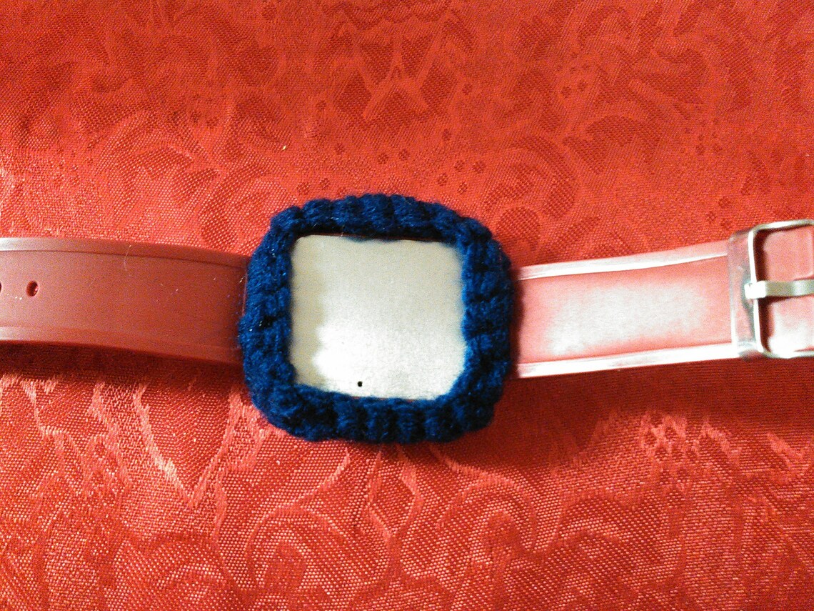 Elect Blue Smart Watch Face Covers crochet Etsy