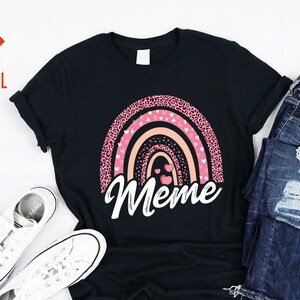 Rainbow Best Meme Ever Mother's Day Proud Nana Gigi Grandma Granny Birthday Christmas Appreciation Gift Tshirt Tank Top Hoodie For Women