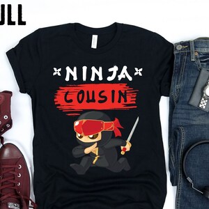Ninja cousin Birthday Shirt Kung Fu Ninja Birthday Party Personalized custom Ninja Shirt Use Any Number name Karate Birthday Party Boys Girl