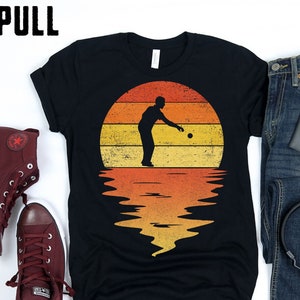Bocce ball shirt 60s, 70s , 80s vintage retro sunset Bocce ball T-Shirt, tank, hoodie, sweatshirt, for men women kids gift