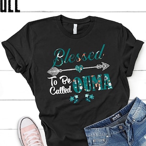 Camiseta abençoada por ser chamada de Oma, regata, moletom com capuz, camiseta floral para avó, dia das mães, presente personalizado para avó no Natal