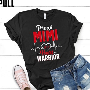 Proud Mimi Grandma of a Heart Warrior CHD Awareness shirt,tank, Hoodie, Sweatshirt congenital heart defect warrior awareness heart surgery