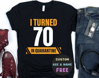 70th Birthday T-Shirt Ladies Cut Add Name Personalise Change Year Gift Idea Girl