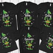 Elf Shirts Set Christmas Matching T-shirts, Hoodie, Sweatshirt Couple ...