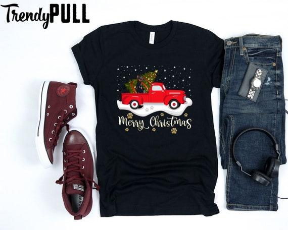 Red Truck Merry Christmas Tree Doberman Christmas T-Shirt Red Truck Merry Christmas Tree Doberman Christmas T-Shirt