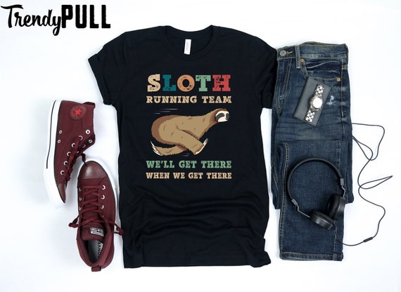 Vintage Sloth Running Team We'll Get There Funny Sloth Tank Top Vintage Sloth Running Team We'll Get There Funny Sloth Tank Top