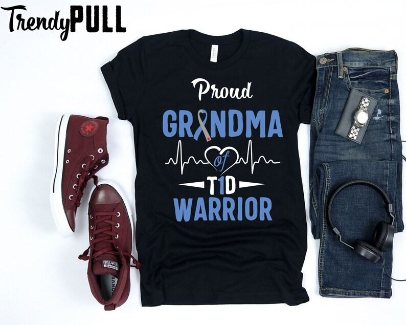 T1D Proud Grandma Diabetes Awareness Type 1 Insulin Pancreas Etsy