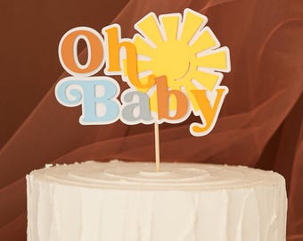 Sun Oh Baby Shower Cake Topper - Here Comes The Son Decor