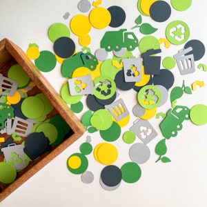 Garbage Confetti ~ Trash Truck Coworker Birthday ~ Recycle Truck Party ~ Retirement Party ~ Office Party