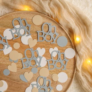 Oh Boy Confetti Blue ~ Boy Baby Shower ~ Blue Baby Shower