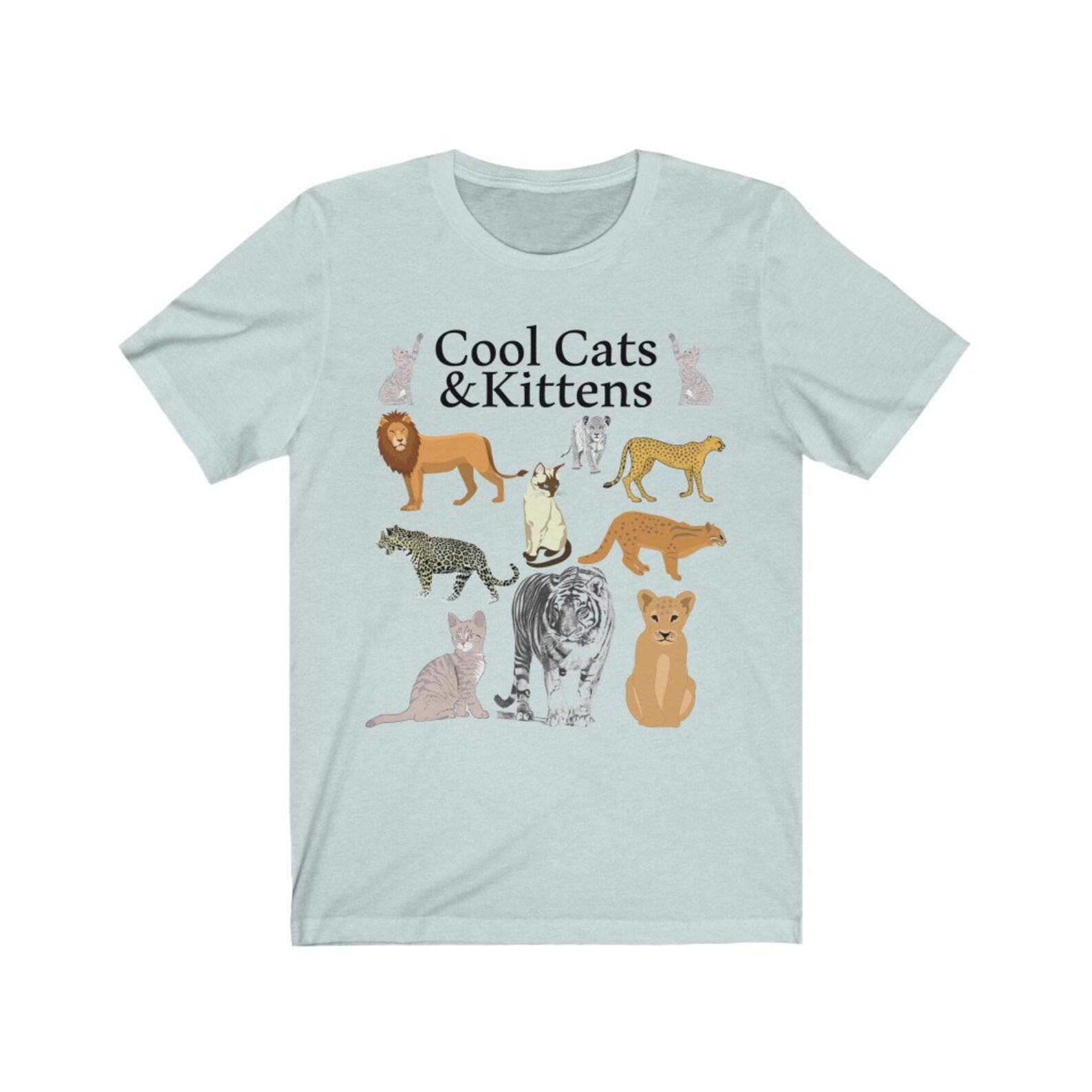 Cool cats and kittens shirt Unisex Jersey Short Sleeve Bella Etsy