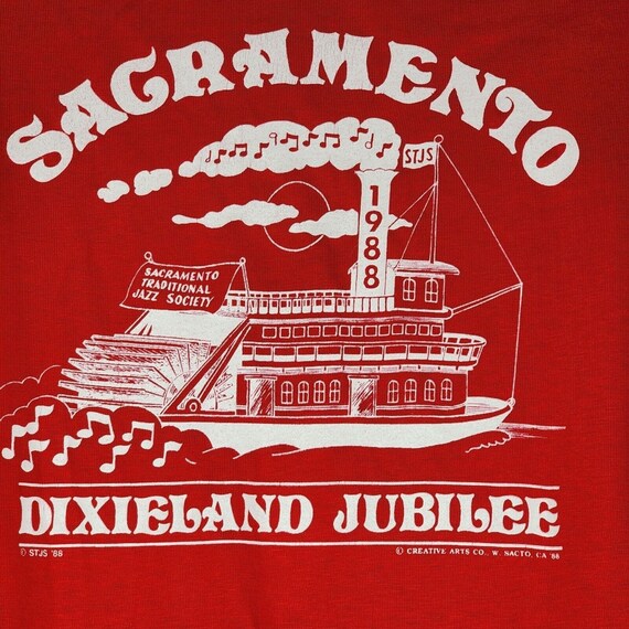 Vintage Polo Shirt Sacramento Dixieland Jazz Jubi… - image 3