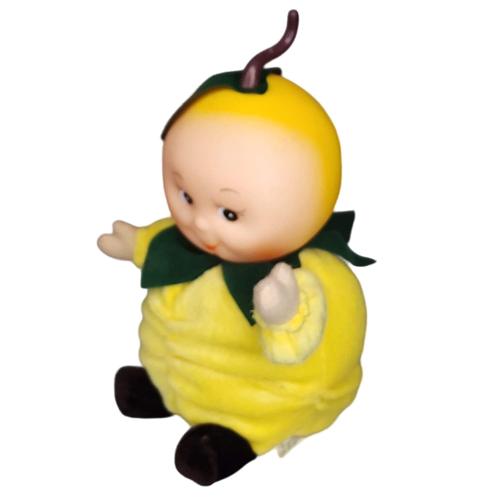 Fruit Baby Lemon Head Bean Bag Plush Rubber Face Hong Kong