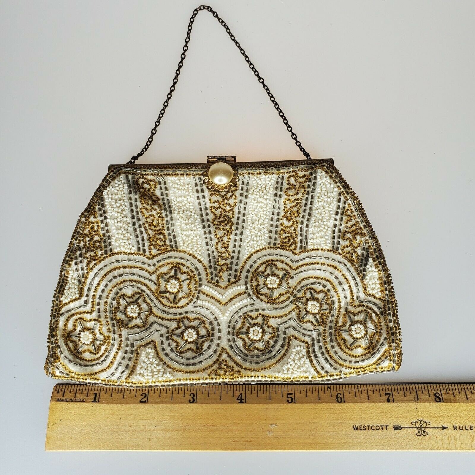 【海外 正規品】 for France Made Hand Vintage CECILE Beaded Bermuda Hamilton アンティーク雑貨