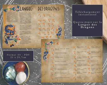 Grimoire page - The language of Dragons