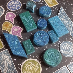 Tampons à motifs  Arts Nouveau pour journaling, bullet journal, carnet, scrapbooking