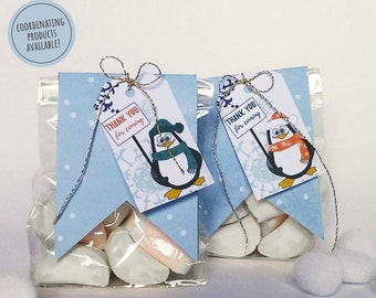Cotillons sur le thème de l'hiver, fête d'anniversaire sur glace, décorations de fête de pingouin imprimables