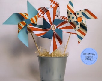 PRINTABLE DECORATIVE PINWHEELS for &quot;circus&quot; party, diy printable decoration for carnival  buffet