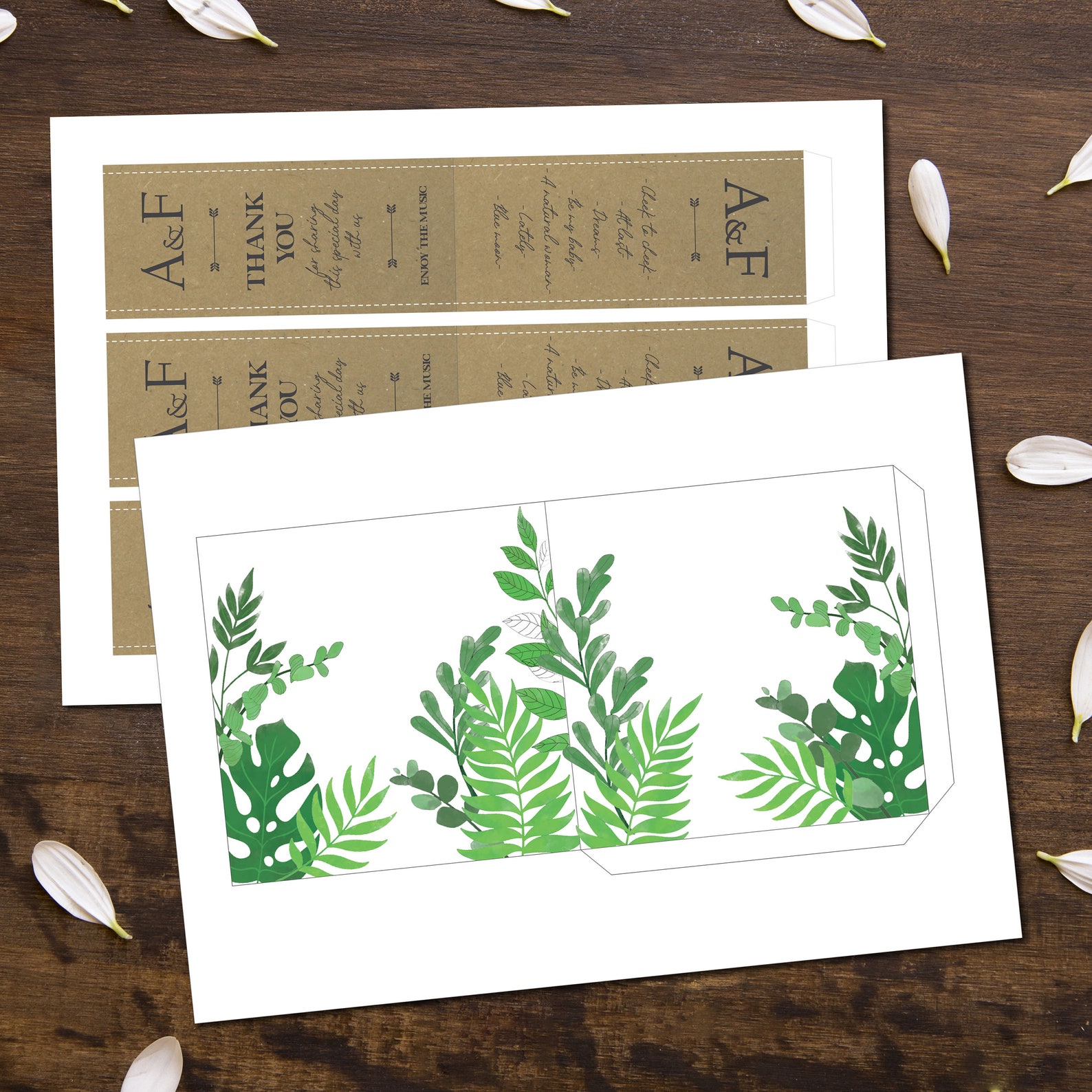 PRINTABLE CD SLEEVES great as wedding favor diy cd covers | Etsy