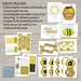 PARTY PRINTABLE KIT, Honey Bee Party, Diy Party Decoration,honey Bee ...