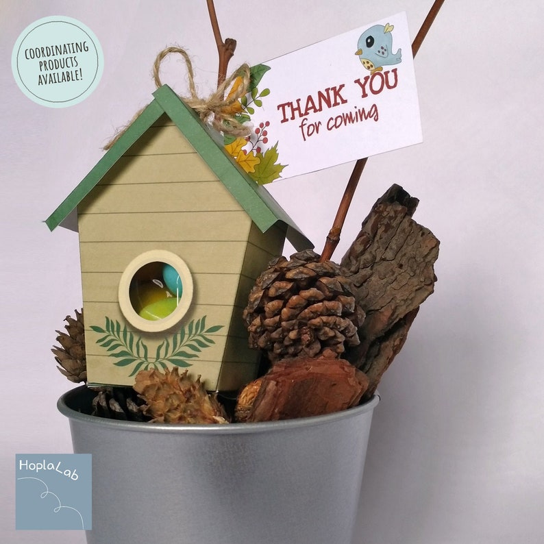 PRINTABLE BIRDHOUSE Favor Box for a Woodland Themed Party Etsy