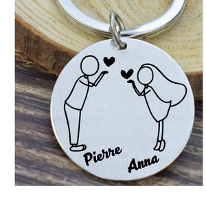 Personalized key ring quote love Valentine&#39;s Day wedding couple gifts