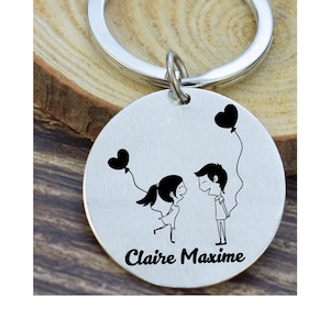 Personalized keychain quote love valentine&#39;s day wedding couple gifts