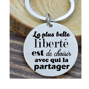 Personalized keychain quote love valentine&#39;s day wedding couple gifts