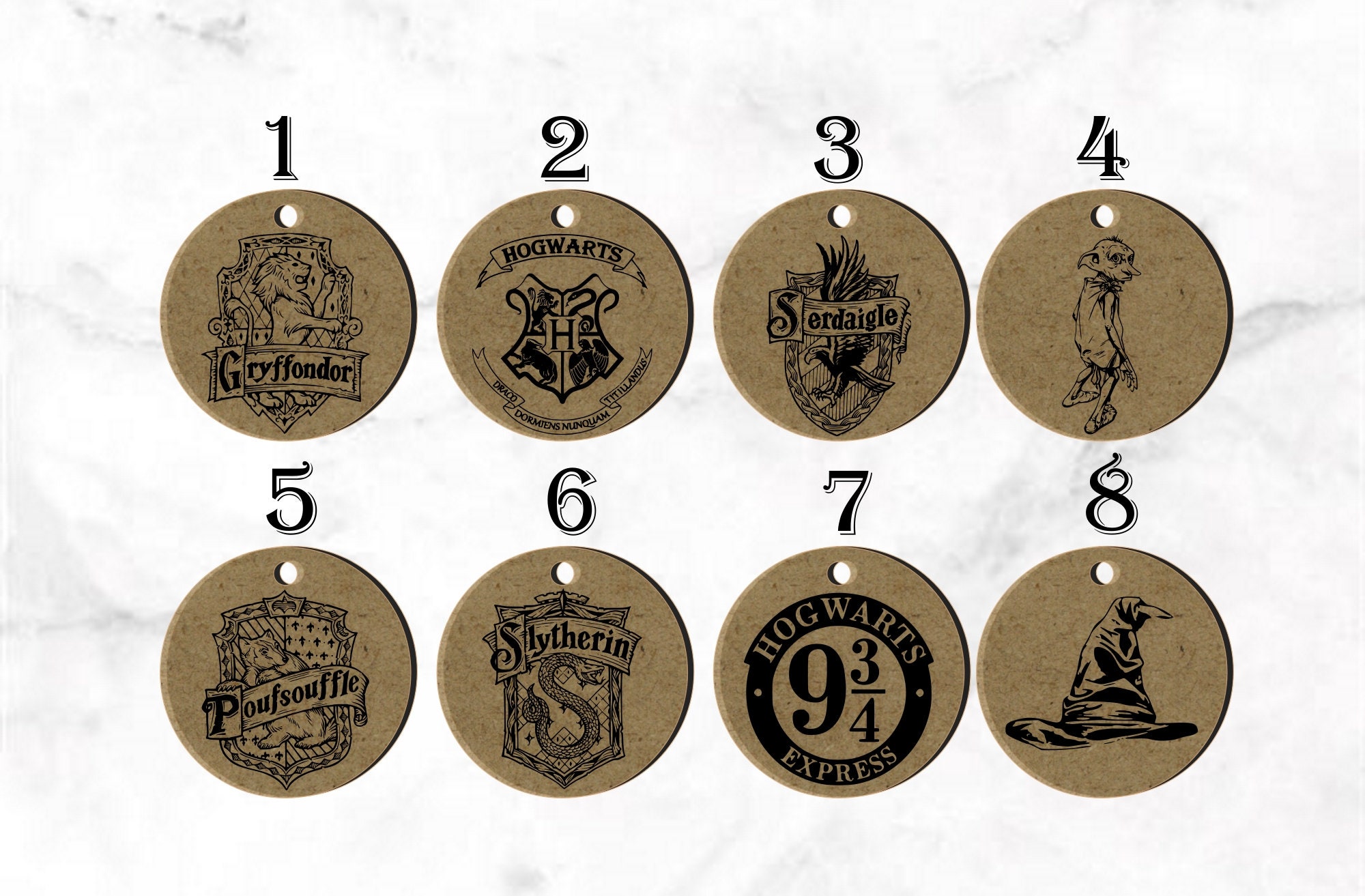 Keyring engraved in Harry Potter wood Etsy