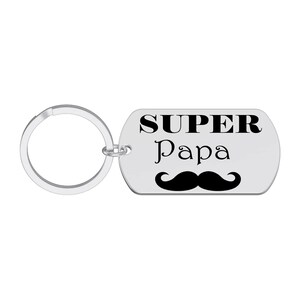 Personalized laser engraved dad keychain Personalized gift father&#39;s day birthday party love gift family