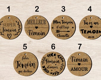 Porte clé en bois gravé témoin mariage Porte-cles mariage cadeaux invites cadeau ideal , Porte clé clef personnalisable Cadeaux mariage