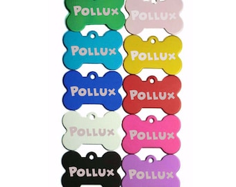 Medaille identification animaux personnalisable Personnalisé animal chien animaux laser forme os