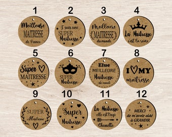 Engraved wooden key ring master mistress ideal gift, Customizable key ring End of year gifts