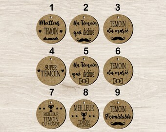 Gegraveerde houten sleutelhanger bruiloft getuige Bruiloft sleutelhanger geschenken nodigt uit tot een ideaal geschenk, gepersonaliseerde aanpasbare sleutelhanger