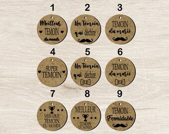 Porte clé en bois gravé témoin mariage Porte-cles mariage cadeaux invites cadeau ideal , Porte clé clef personnalisable personnalisée