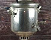 Vintage Soviet Samovar wood TULA ZSHV Fire Samovar 7 liters USSR