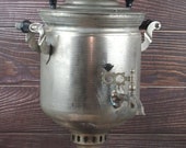 Vintage Soviet Samovar wood TULA ZSHV Fire Samovar 7 liters USSR