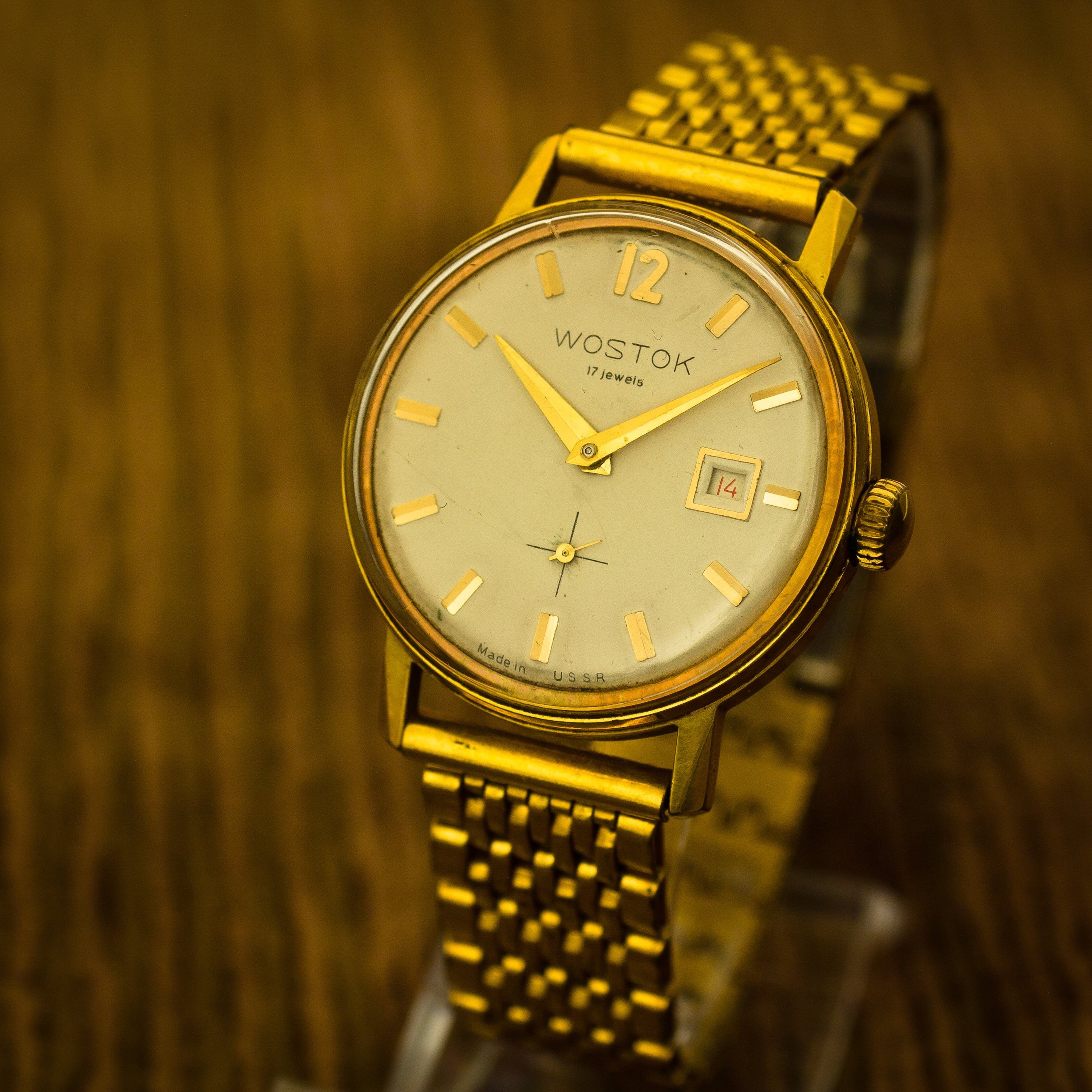 VOSTOK WOSTOK soviet vintage watch mechanical Gold Plated | Etsy