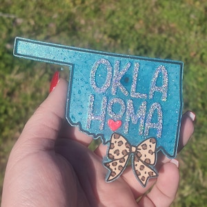 Oklahoma Freshies, Okie, OK, Sooners, thunder, cowboys, aroma beads, aromies, air freshener, car candle