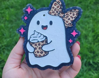 Girlie Ghost Car Freshie, Spooky Air Freshener