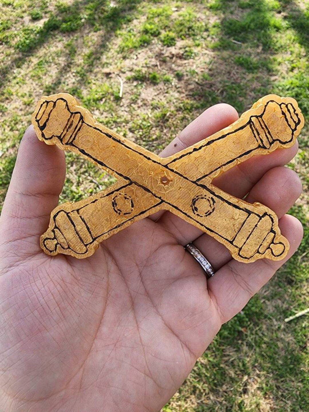 Field Artillery Cross Cannons, Artillery, Military, Car Freshies, Car