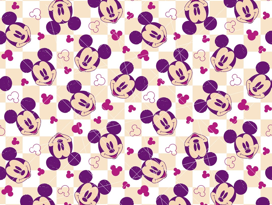 Mickey Digital Seamless Pattern. - Etsy