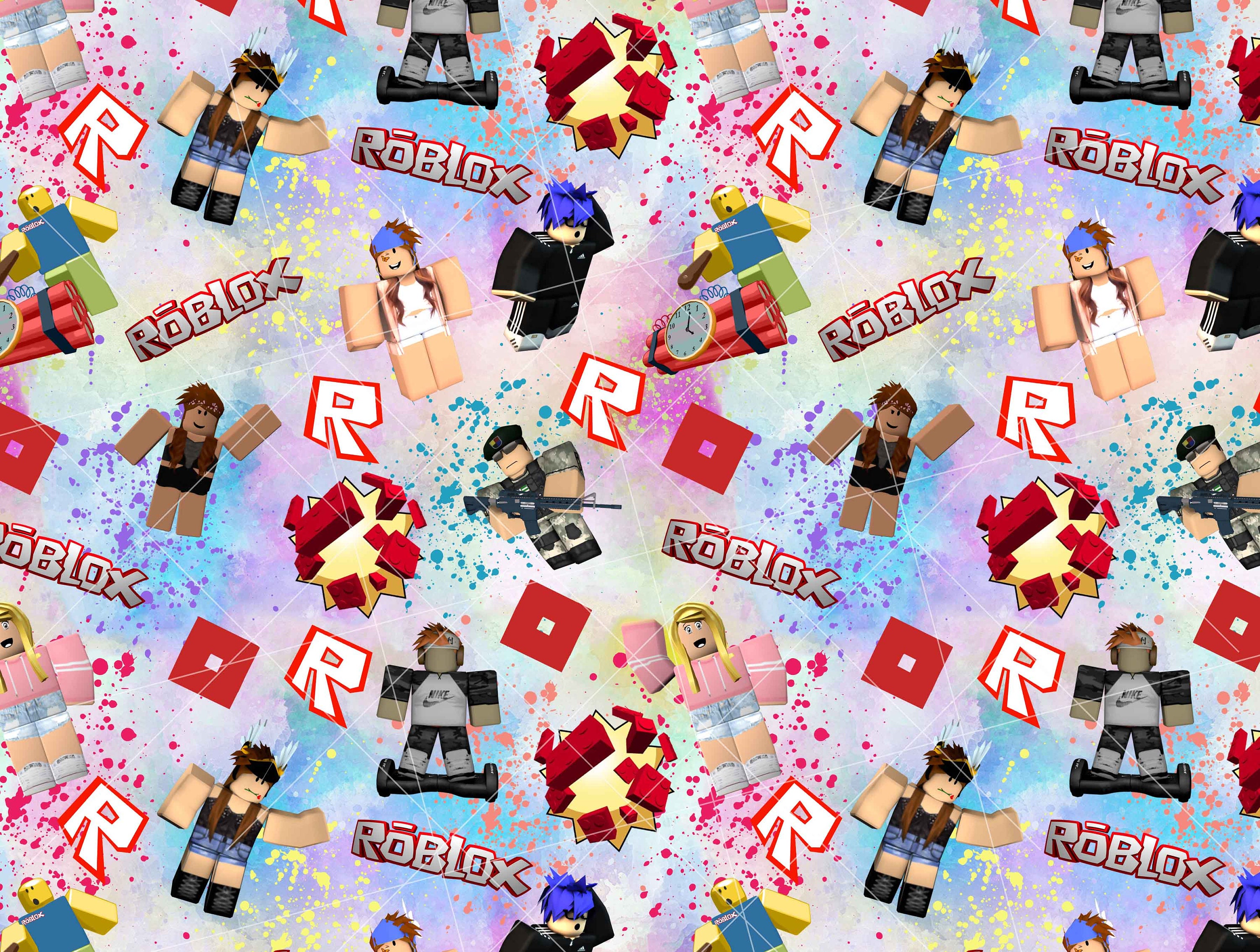 Roblox Girl Seamless Pattern for your Gamer Girl. Roblox -  Portugal