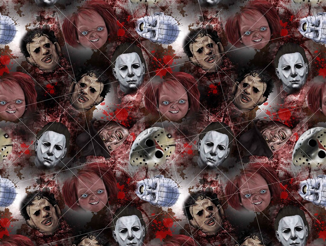 Horror Digital Seamless Pattern File Etsy
