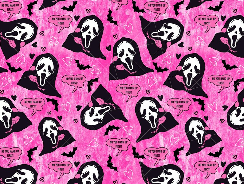 Horror Scream Seamless Pattern File - Etsy