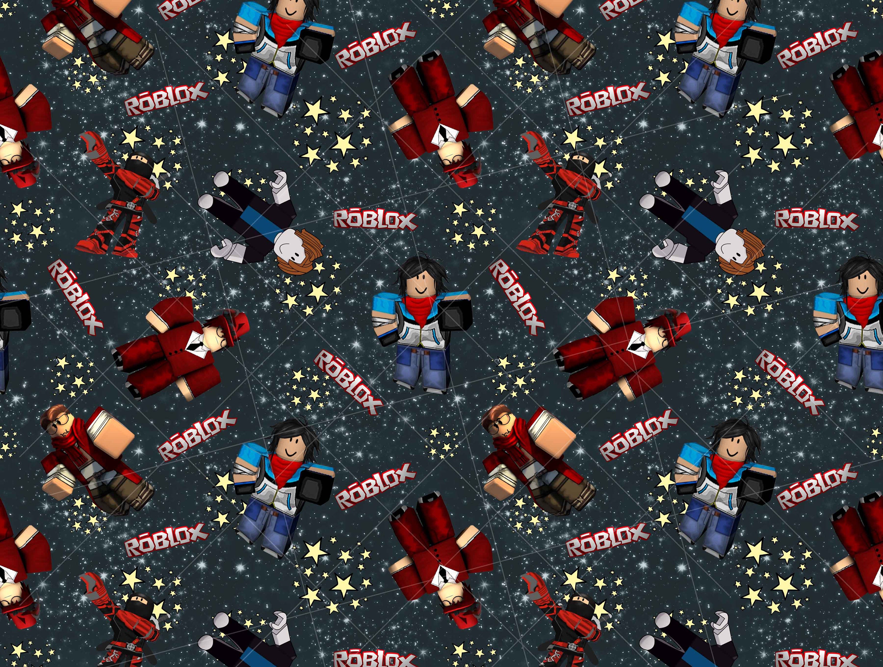 Roblox Girl Seamless Pattern for your Gamer Girl. Roblox Pattern for  crafting, fabrics, scrapbooking, etc.