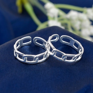 925 Sterling Silver Adjustable Toe Ring for women