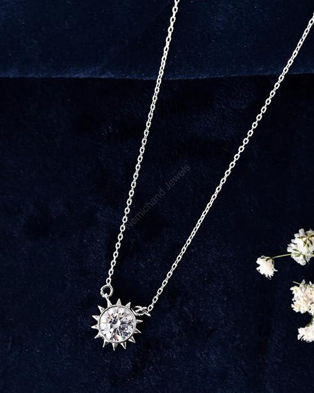 Silver Solstice 925 Sterling Silver Solstice Sparkle Pendant Chain Necklace for Women ...