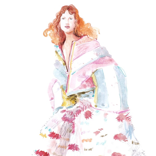 Fashion Illustration Watercolor - Maddie Williams